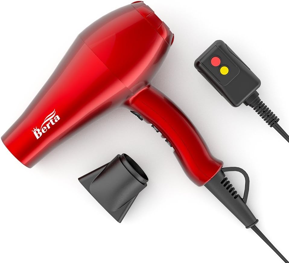 1875W Powerful Negative Ions Hair Dryer Ceramic Professional Far Infrared Blow Dryer 2 Speeds 3 Heating Settings with Diffuser Concentrator & Comb - Image 6
