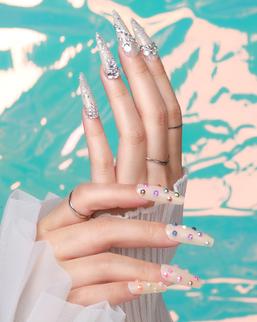 Multi-shaped Colorful Nail Gem
