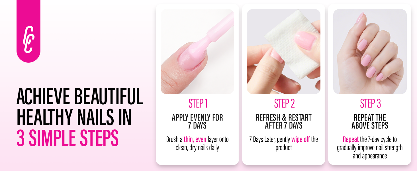 Nail Strengthener Nail Hardener Strong Growth Polish Hardener Ridge Filler Concealer Weak Damaged