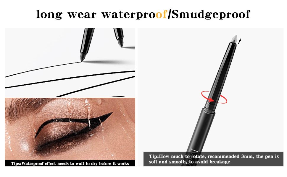 long wear waterproof Smudgeproof
