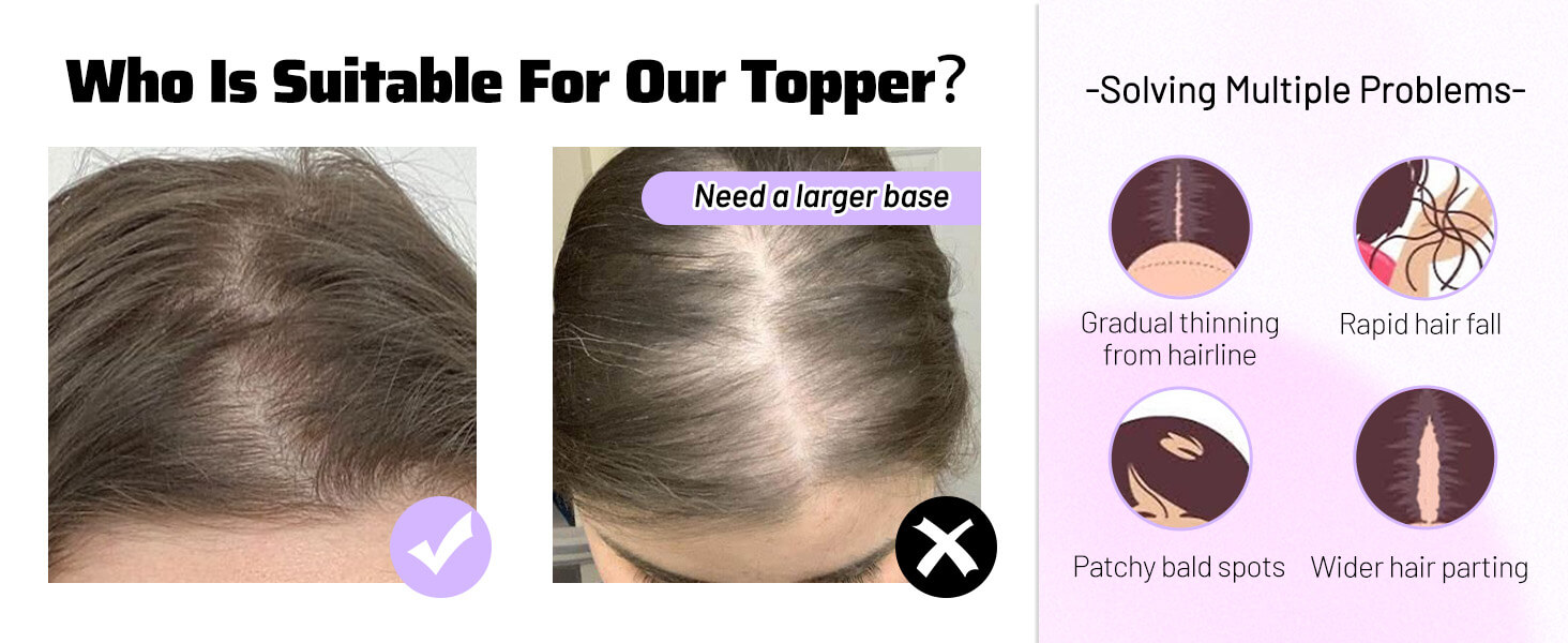 human hair topper