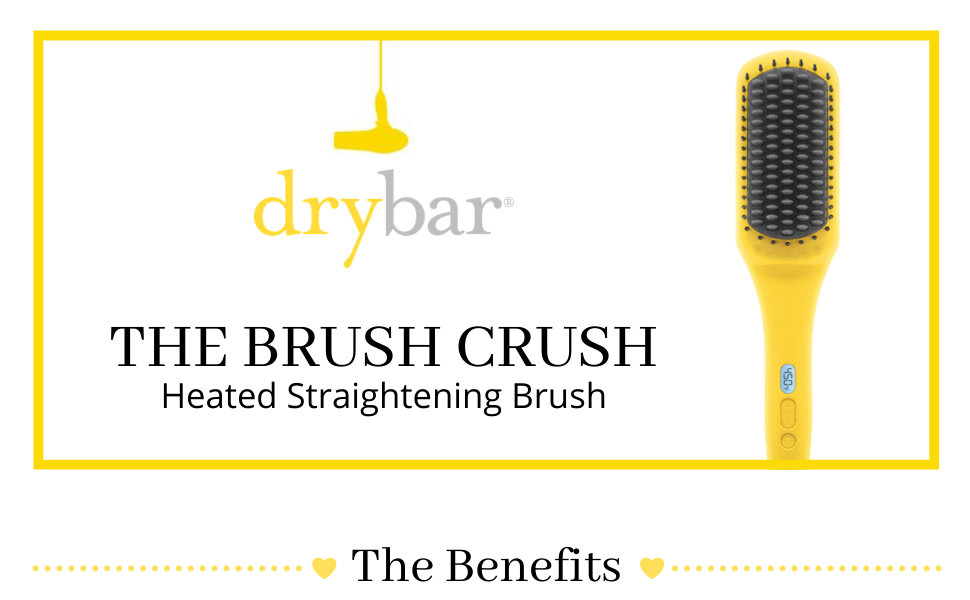drybar THE BRUSH CRUSH HEATED STRAIGHTENING BRUSH