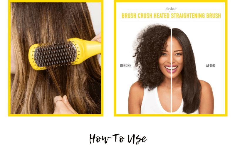 drybar THE BRUSH CRUSH HEATED STRAIGHTENING BRUSH