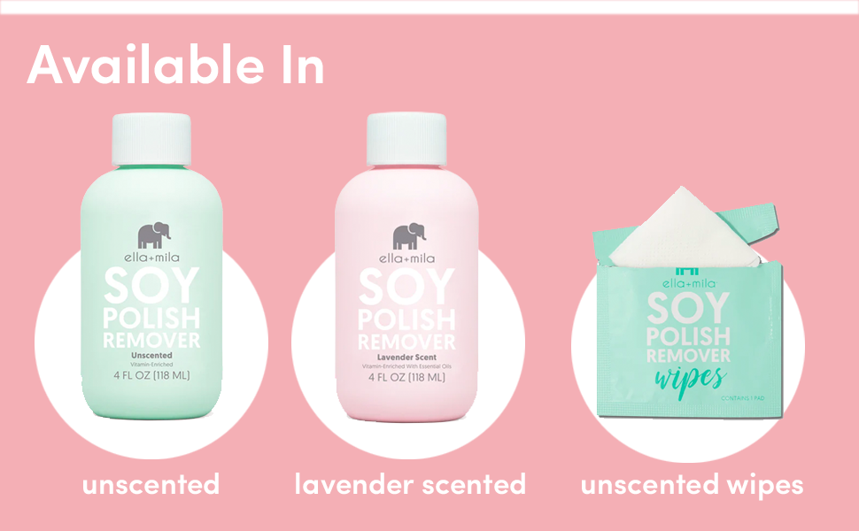 ella + mila Soy Polish Remover_Available In
