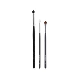 Morphe Precision Liner Makeup Brush Trio - Eyeshadow Brush Set for Blending, Precision and Definition - Includes M321, M760, M709 - For Cream or Powder Eyeshadow and Eyeliner (3 Count)