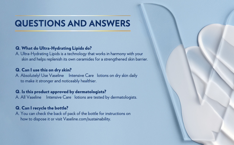 Vaseline Intensive Care Advanced Repair Unscented Questions and Answers