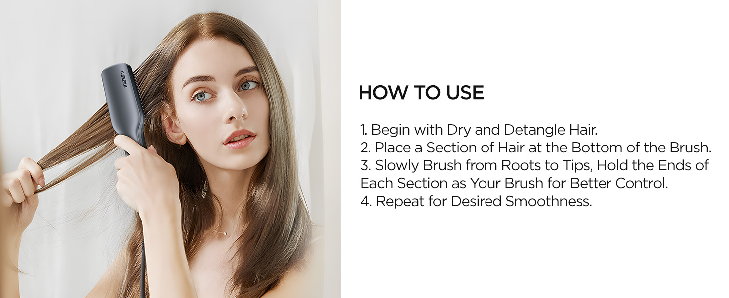 Hair Straightener Brush