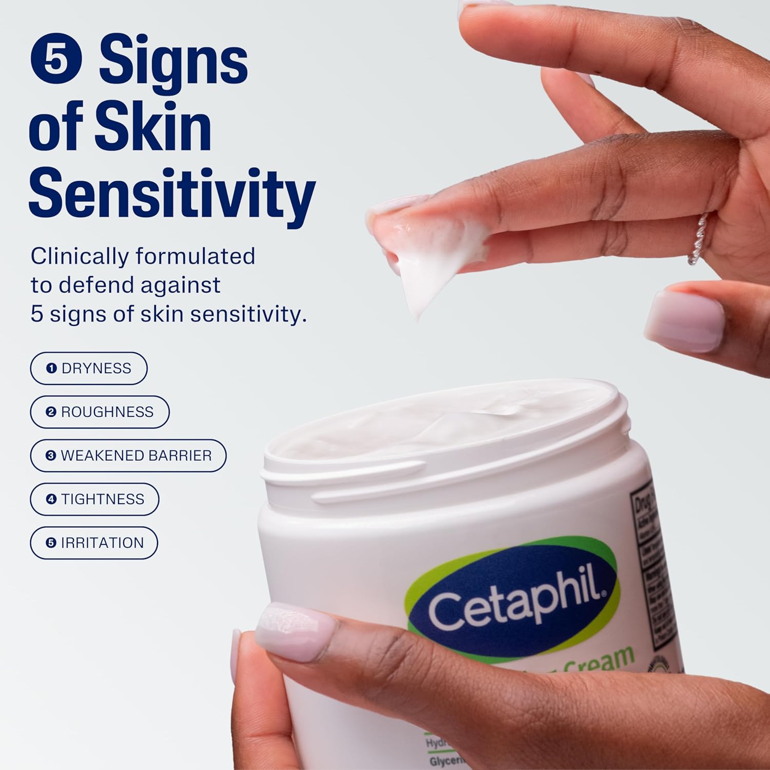 Cetaphil Hydrating Moisturizing Cream for Dry Sensitive Skin 16 oz 2 Pack Fragrance Free - Image 3