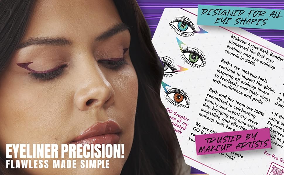 Amazon New Beth Bender Beauty Pro Go Graphic Stencil