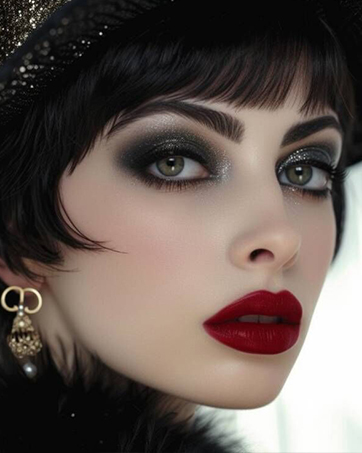 Afflano Smokey eyes eyeshadows for goth smoky makeup