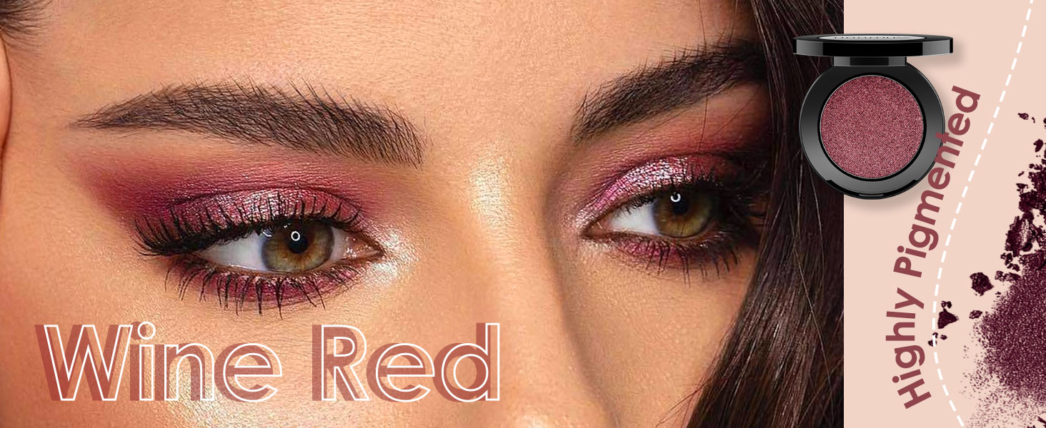 burgundy eyeshadow