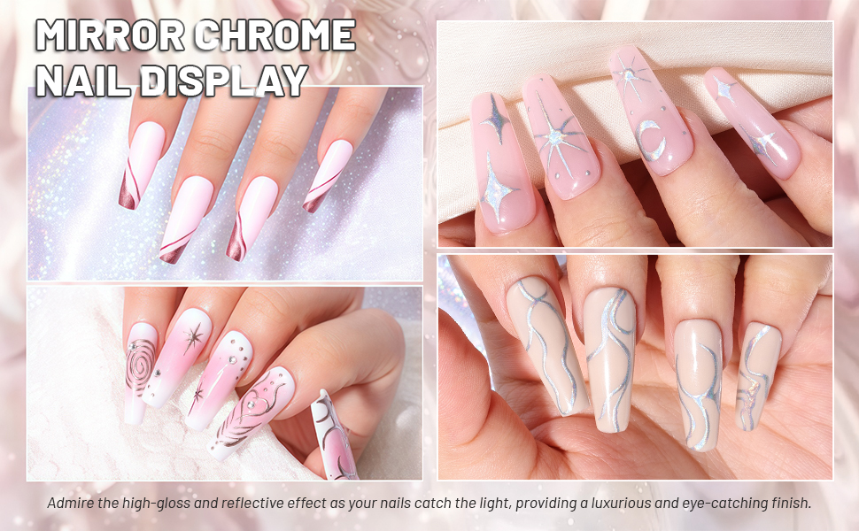 Mirror Chrome Nail Display