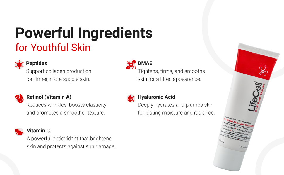 LifeCell All In One Anti Aging Cream Powerful Ingredients