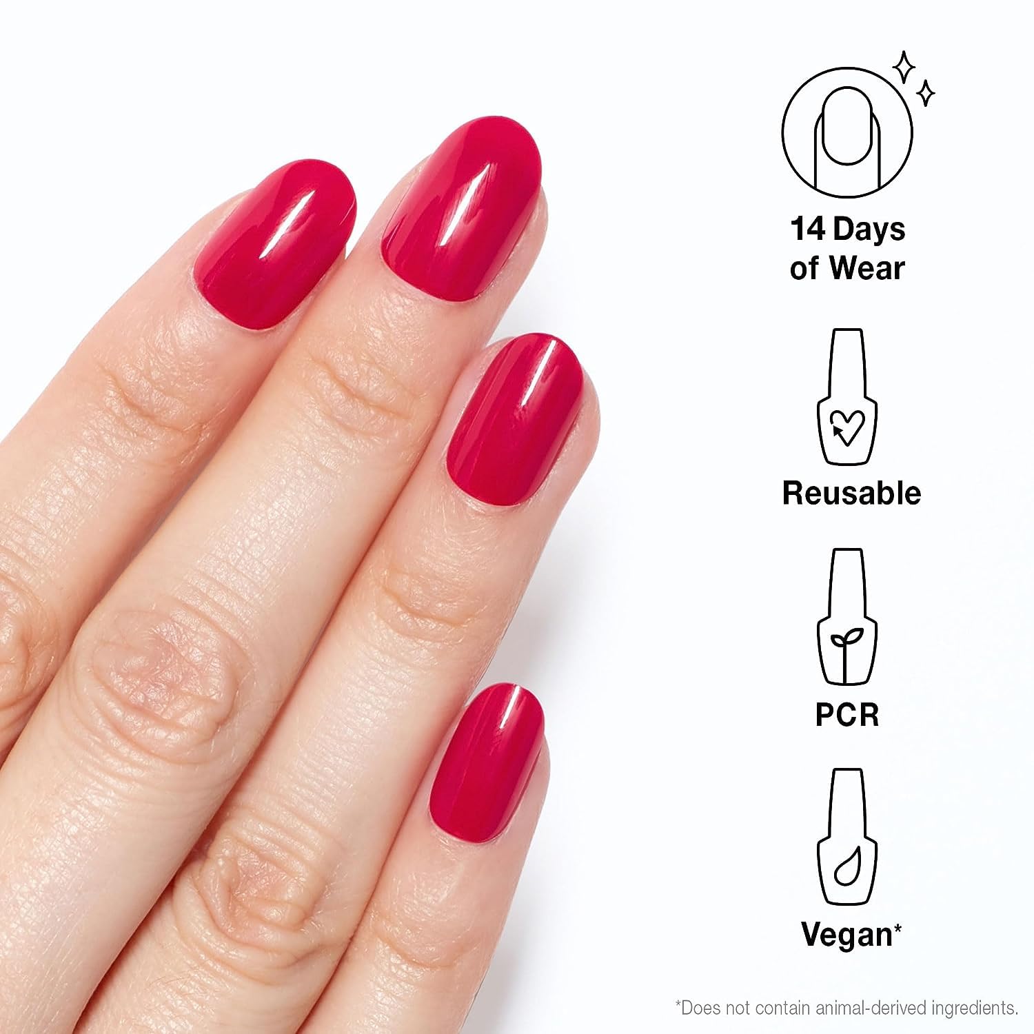 Bundle of OPI xPress/On Press On Nails, With Nail Glue, Short Pink Nails,Strawberry Margarita + OPI Nail Envy, Nail Strengthening Treatment, Stronger Nails in 1 Week, Vegan Formula, 0.5 fl oz - Image 3