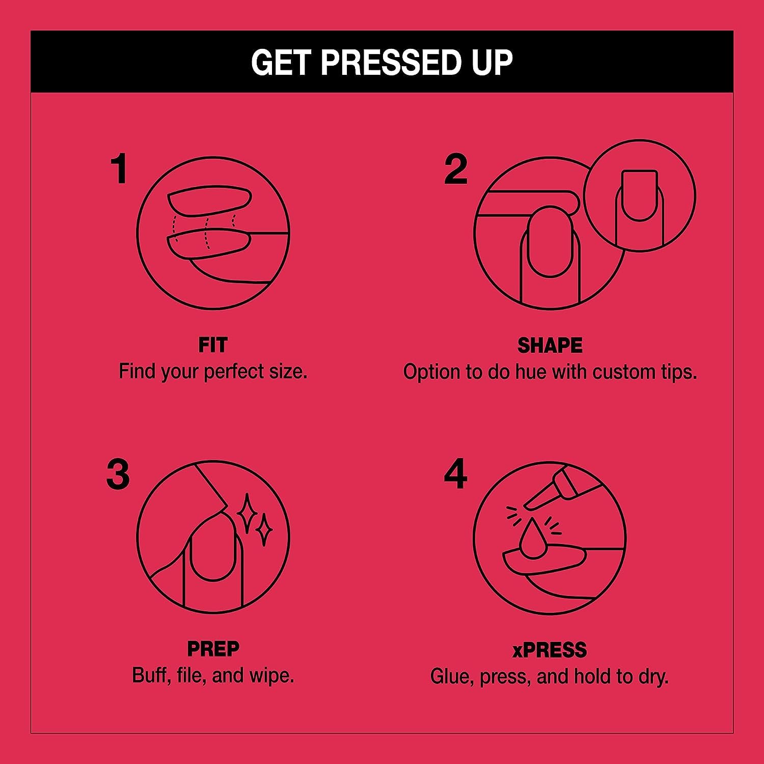 Bundle of OPI xPress/On Press On Nails, With Nail Glue, Short Pink Nails,Strawberry Margarita + OPI Nail Envy, Nail Strengthening Treatment, Stronger Nails in 1 Week, Vegan Formula, 0.5 fl oz - Image 4