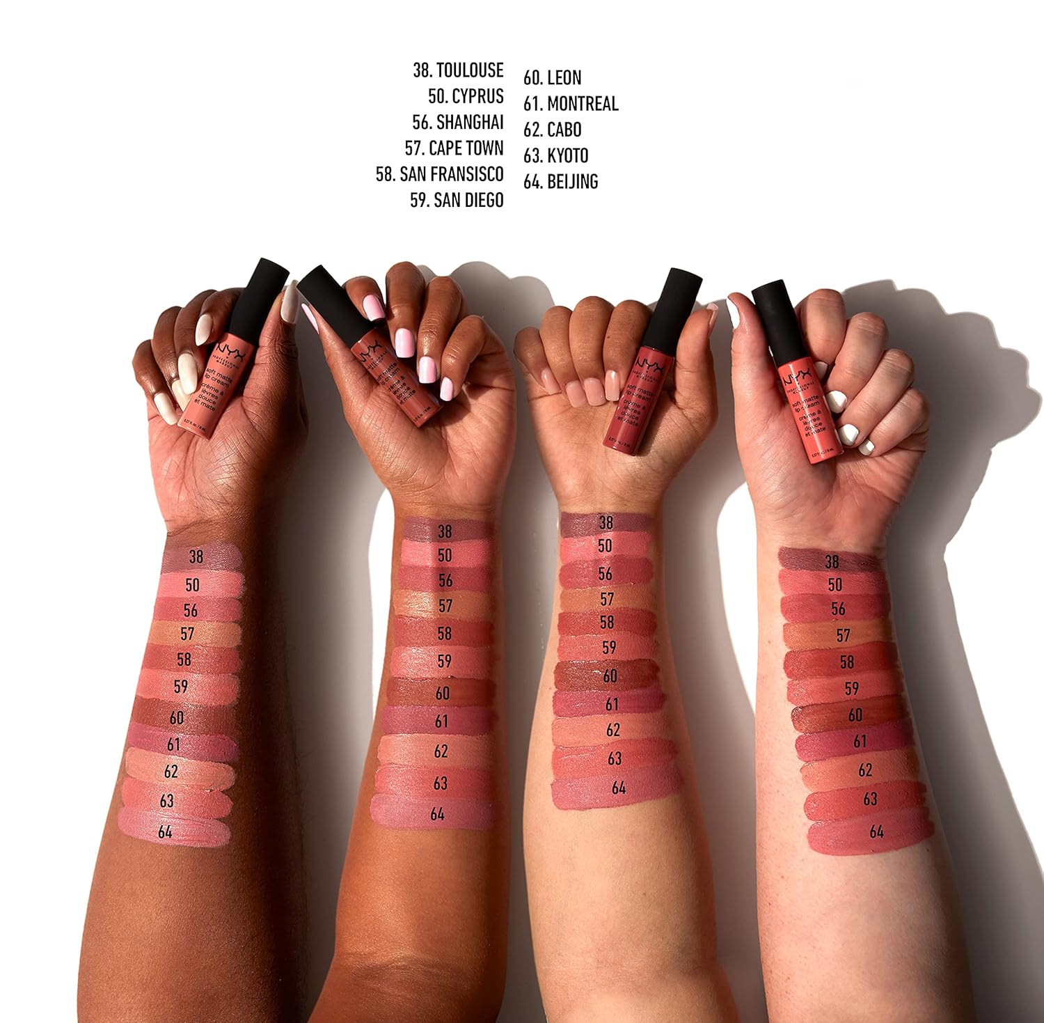NYX PROFESSIONAL MAKEUP Soft Matte Lip Cream, Lightweight Liquid Lipstick - Kyoto (Light Peach) - Image 5