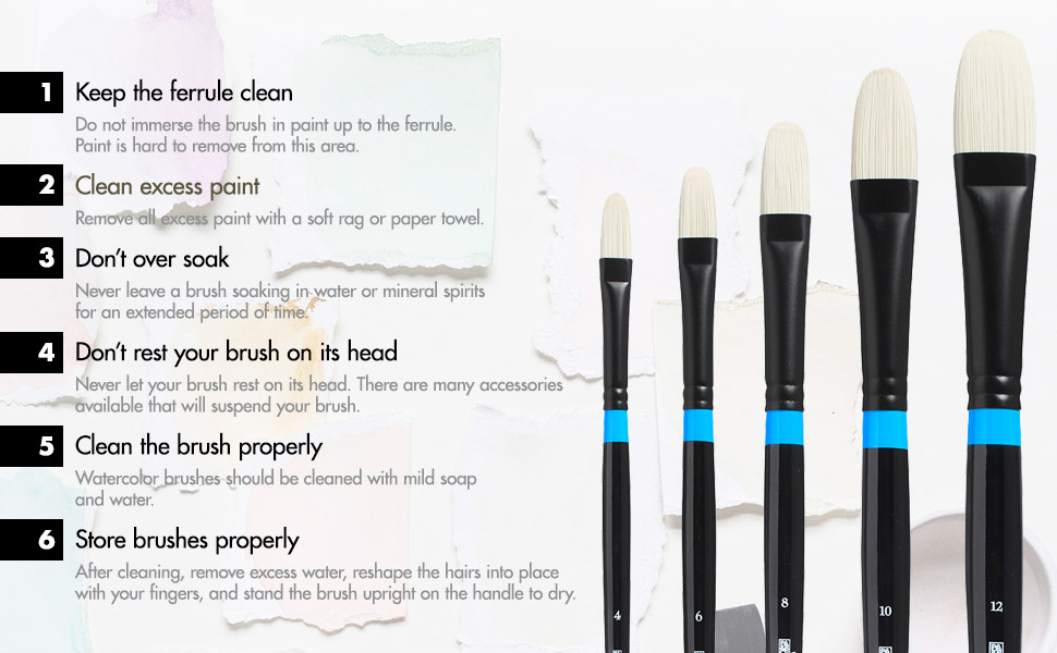 easy to clean and store brushes