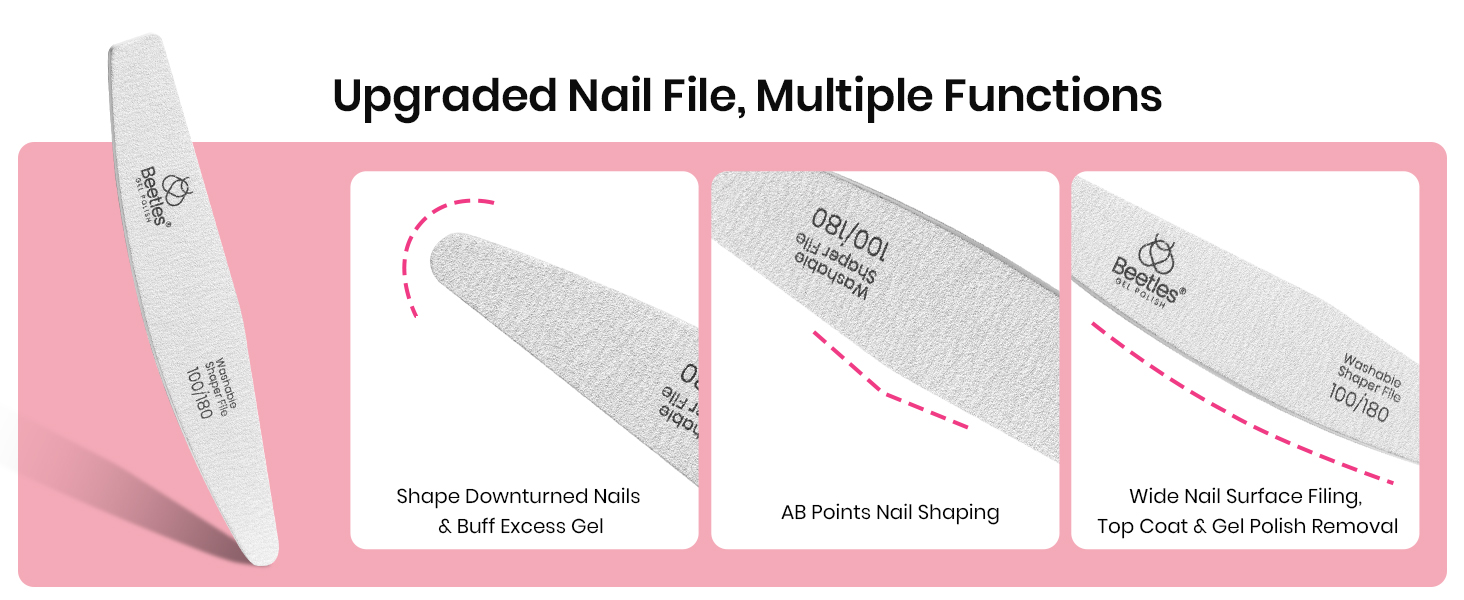 Upgraded Nail File, Multiple Functions