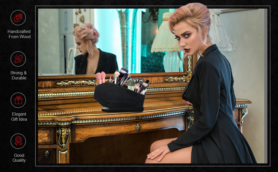 Coffin Makeup Holder