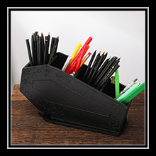 Coffin Makeup Holder