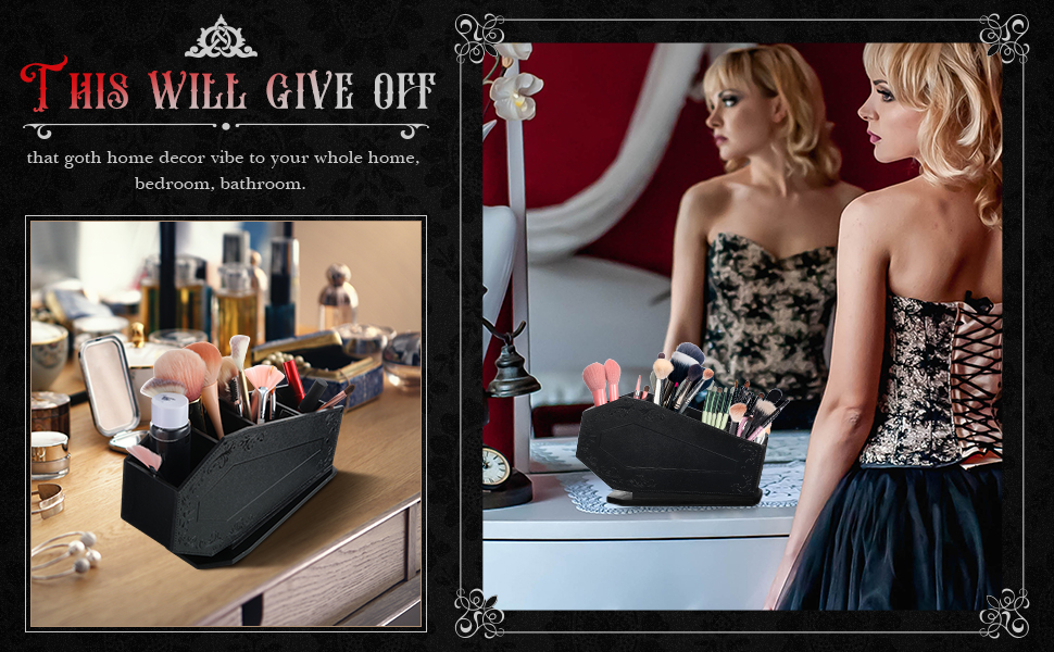 Coffin Makeup Holder