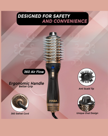 One-step hair dryer