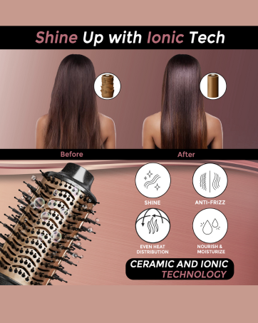 Oval brush dryer