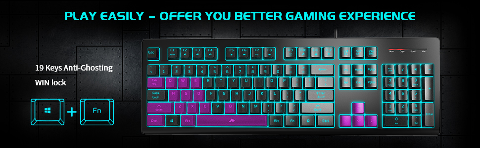 19 anti-ghosting key and win lock