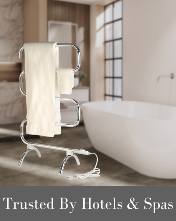 trusted by hotels and spas towel warmer 