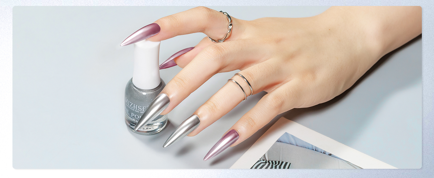 Metallic Nail Polish Air Dry