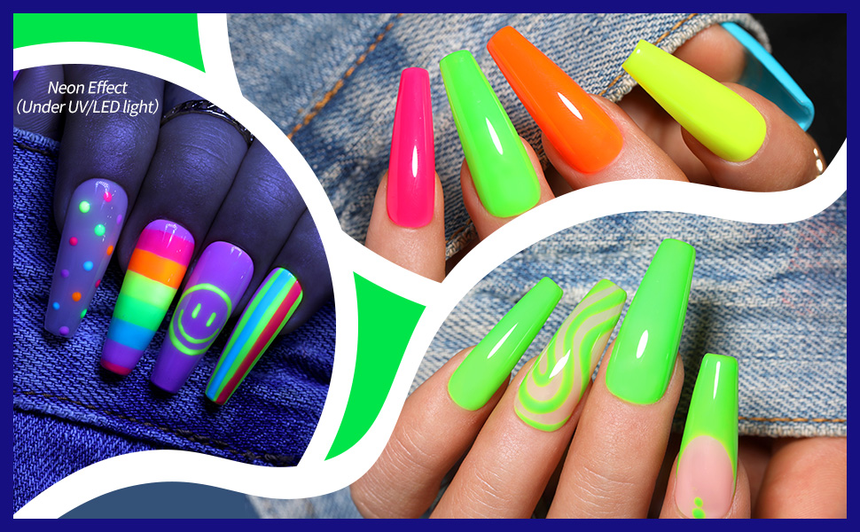 Neon Gel Nail Polish