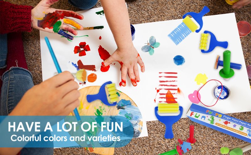 washable finger paint set