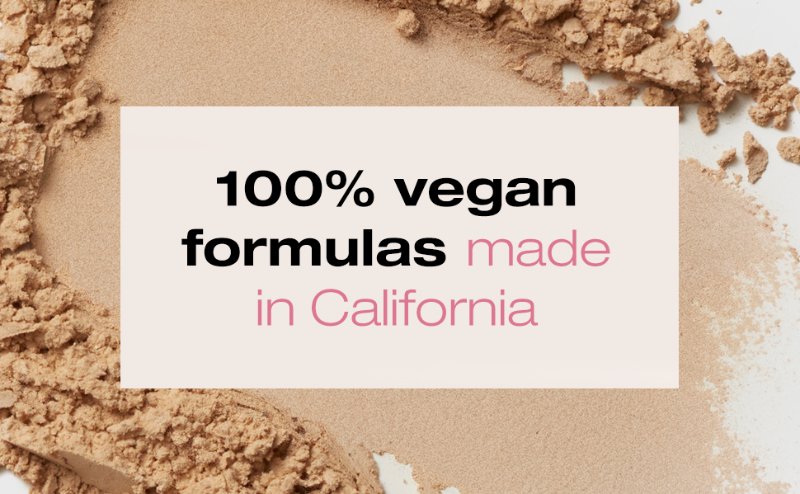 a photo of triple milled high quality luxury made in california makeup powder