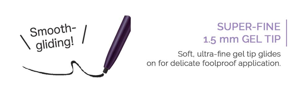 super-fine 1.5mm gel tip