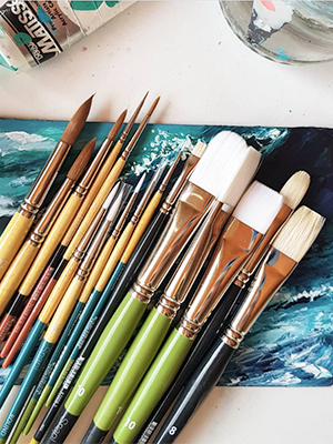 For Acrylic, Oil and Watercolor Painting