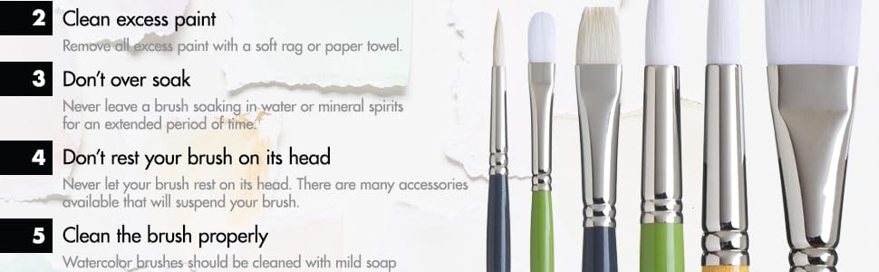 How to care for brushes
