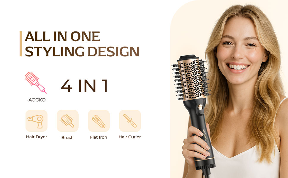 Dual Voltage Hair Dryer Brush
