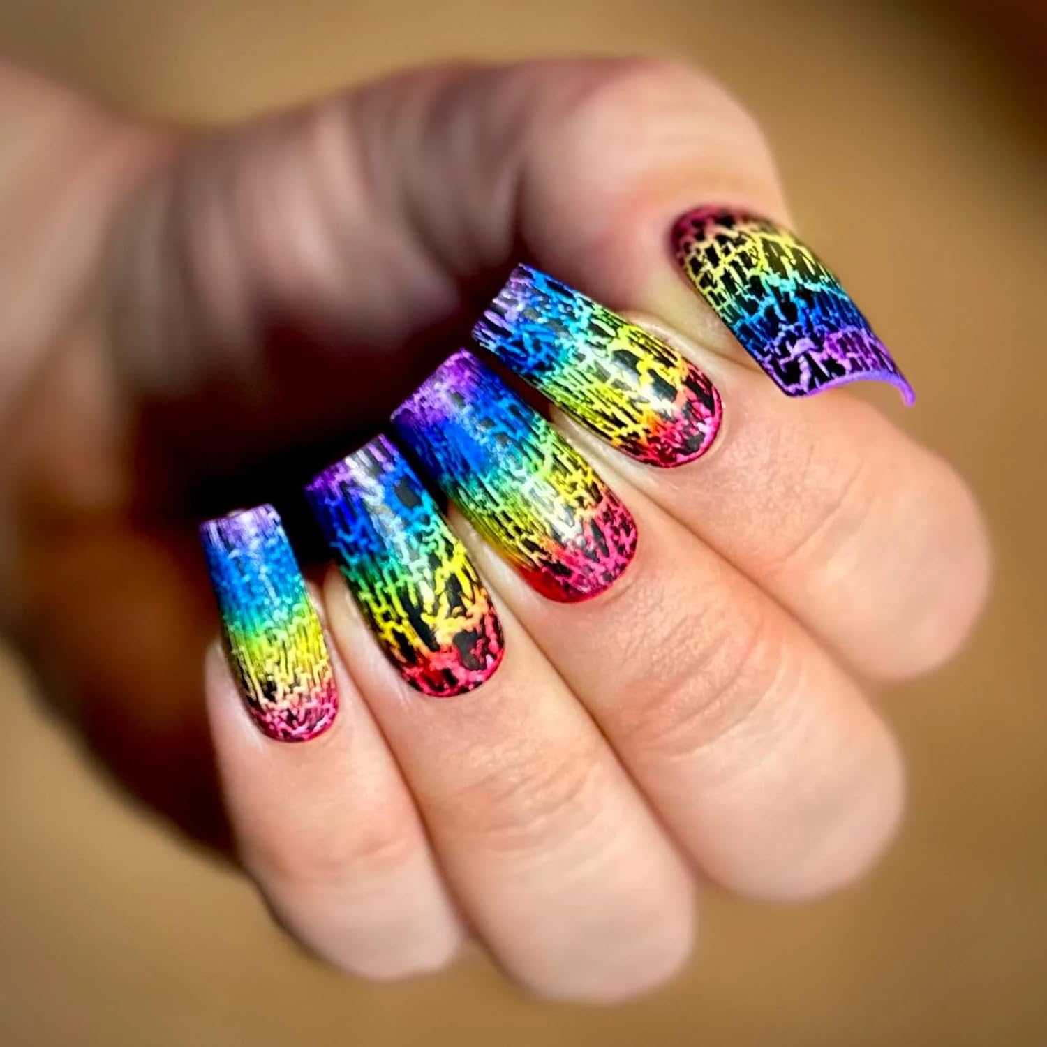 Shattered Dreams Black Crackle Nail Polish Topper 15ml/.5oz, Non-Gel, 10-Free, Quick Dry, Self-Leveling - Image 2