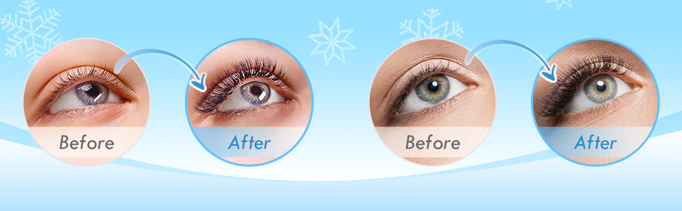 Eyelash growth serum application step 2