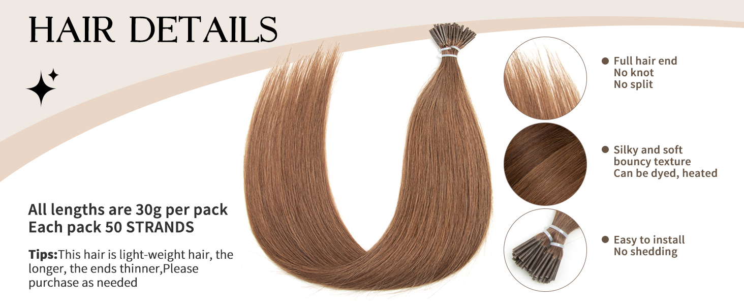 I Tip Human Hair Extensions