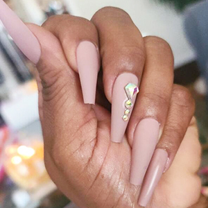 nude coffin ombre nails winter summer christmas gift