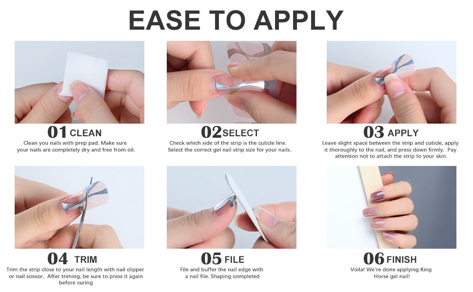 Easy to Apply Gel Nail Stickers
