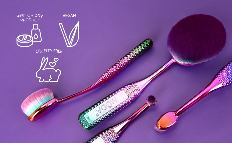 vegan, cruelty-free, use with wet or dry products