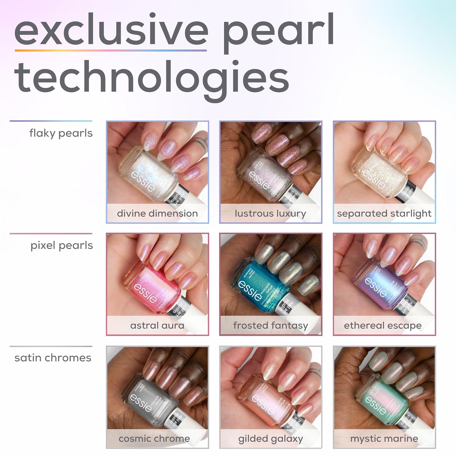 essie Nail Art Studio Special Effects Chrome Polish, Vegan, Aqua Nail Polish, Mystic Marine, 0.46 Fl Oz - Image 7