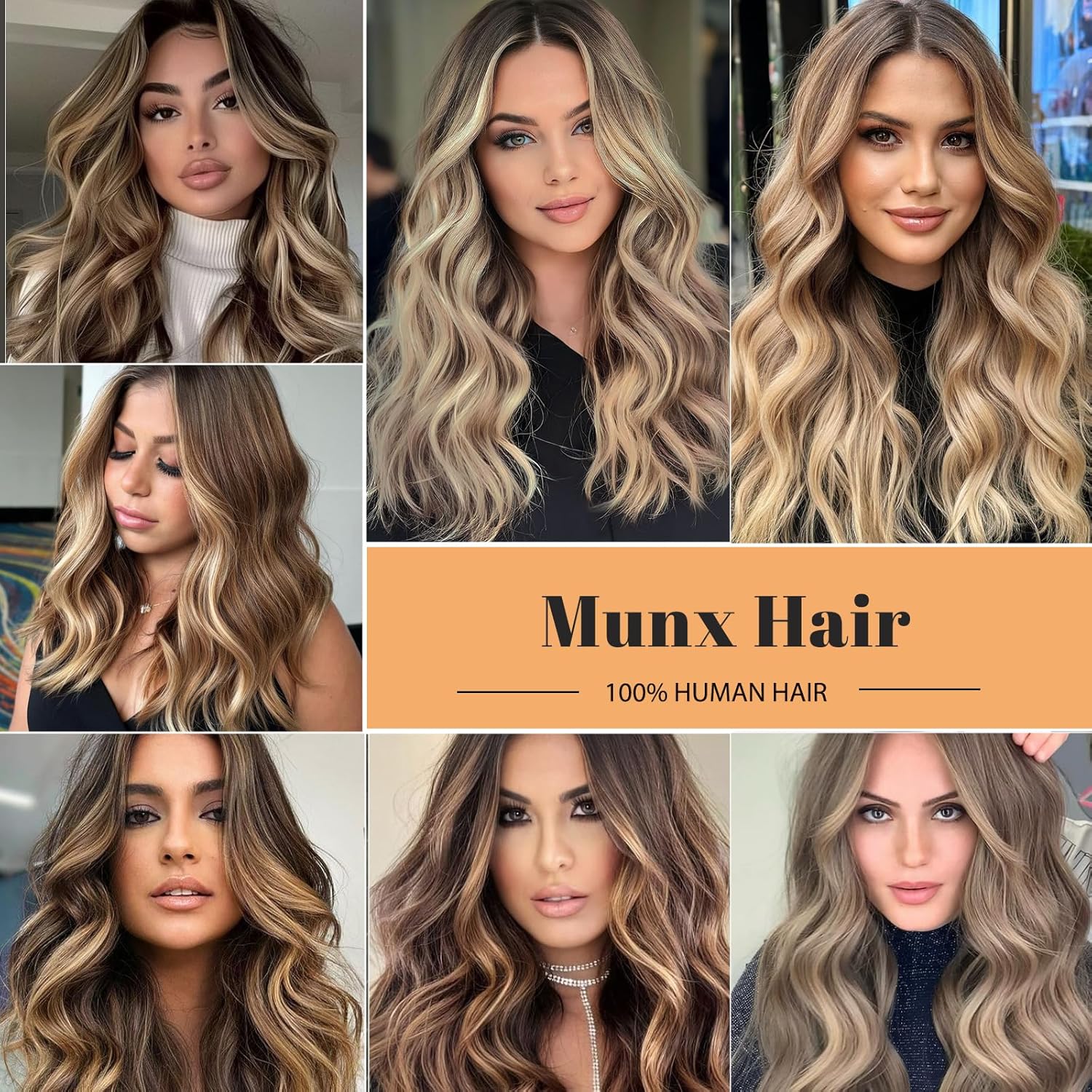Munx Ombre Ash Blonde Lace Front Wig, 13x4 HD Transparent Lace, 180% Density, Glueless, Human Hair, Medium Size, Women's Wigs - Image 7