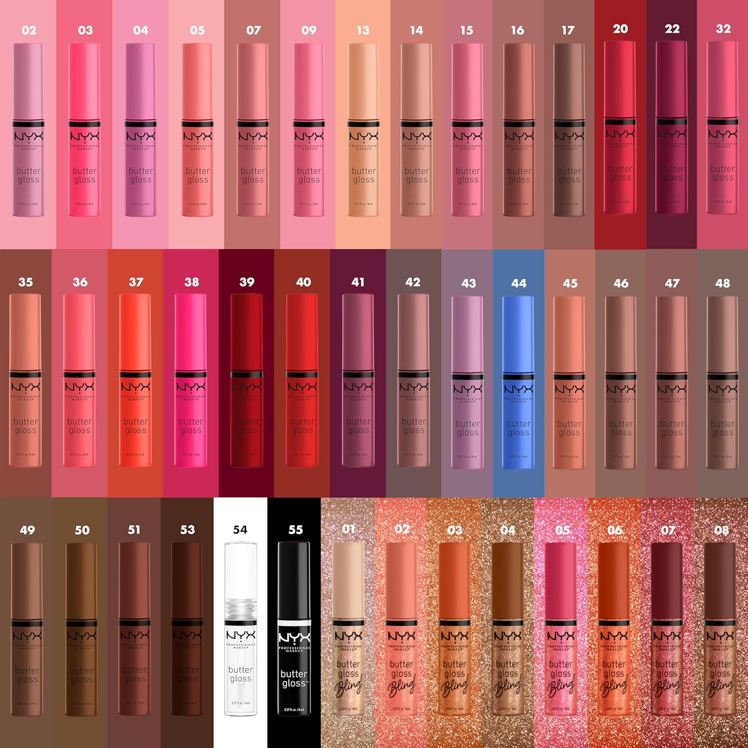 NYX PROFESSIONAL MAKEUP Butter Gloss, Non-Sticky Lip Gloss - Sugar Glass ,Clear - Image 5
