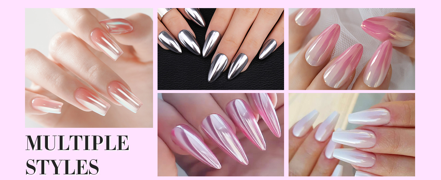 Born Pretty Silver Chrome Nail Powder 