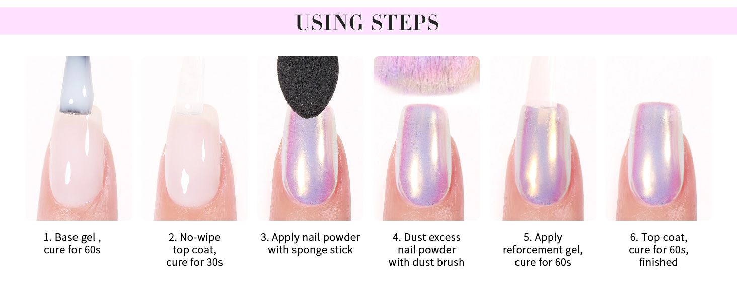 Born Pretty Silver Chrome Nail Powder 