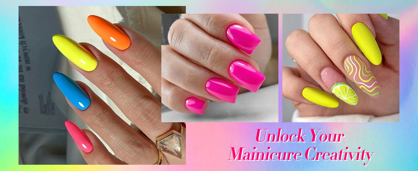 Neon Nail Polish Set