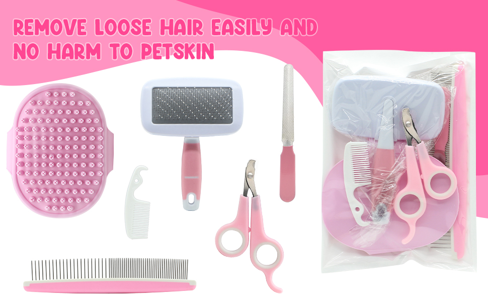 perfect for grooming, deshedding, massaging, bathing and nail trimming of your pet